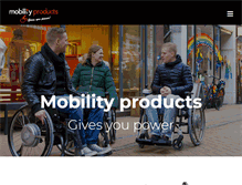 Tablet Screenshot of mobilityproducts.nl